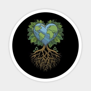 Love Earth Day Heart Environmental Save Our Planet Magnet